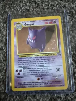 Pokemon Gengar 5/62 Fossil Holo Rare Unlimited LP - Image 1