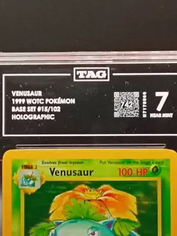 Pokemon TAG 7 Venusaur 015/102 Base Set Holo - Image 3