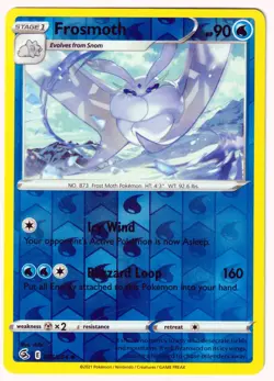 Frosmoth Uncommon SWSH08: Fusion Strike 085/264 LP Reverse Holo Pokemon TCG - Image 1