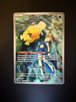 Pokemon TCG Misty's Psyduck Destined Rivals 193/182 Illustration Rare Card NM - Image 1