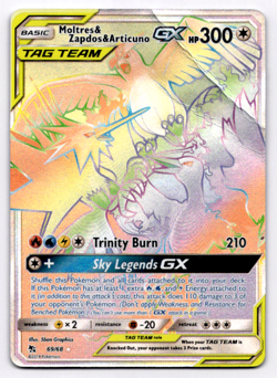 Moltres & Zapdos & Articuno GX (Secret) Hidden Fates - Pokemon HP 69/68 - Image 1
