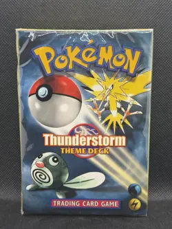 Pokemon Sealed Thunderstorm Theme Deck W/Gift Box & Accessories Vintage 1999 - Image 2