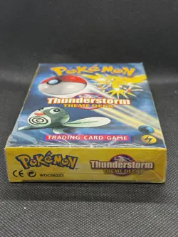 Pokemon Sealed Thunderstorm Theme Deck W/Gift Box & Accessories Vintage 1999 - Image 3