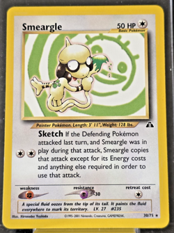 Smeargle 30/75 Neo Discovery Unlimited NM Pokemon TCG - Image 1