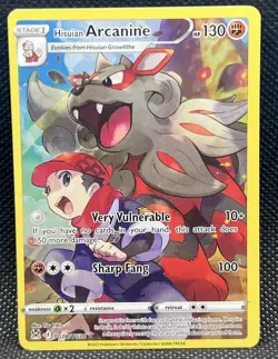 Pokemon TCG Hisuian Arcanine Trainer Gallery TG08/TG30 Lost Origin - Image 1