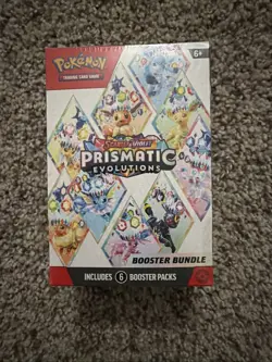 Pokemon TCG Prismatic Evolutions Booster Bundle Box 6 Packs English - Image 1