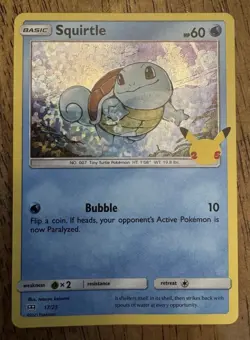 Squirtle 017/025 Promo McDonald's 25th Anniversary Pokemon Holo Near Mint - Image 1