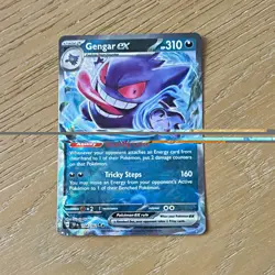 The Pokemon Company Pokemon TCG Gengar ex 104/162 SV05 Double Rare Holo EN HP310 - Image 1