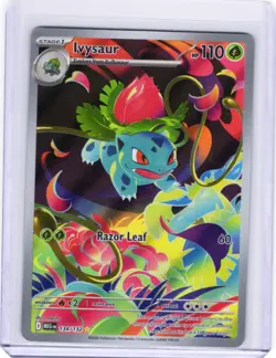 Pokemon TCG Ivysaur 134/132 ME01 Illustration Rare Holo Full Art English NM - Image 1