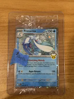 Primarina 020/084 Sealed Promo Pitch Black Release Day Cosmo Holo Swirl 30th - Image 2