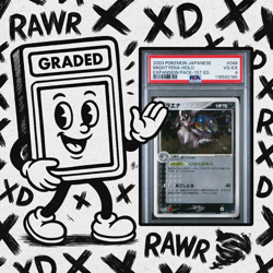 2003 POKEMON J EXPANSION PACK 1ST EDITION #048 MIGHTYENA-HOLO PSA 4 Graded Card - Image 1