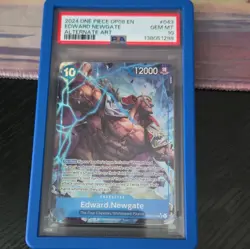 Bandai One Piece CCG Edward Newgate OP08-043 Two Legends Foil Alt Art PSA 10 - Image 1