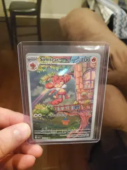 2025 Pokemon Gaming White Flare Simisear #100/086 Illustration Rare - Image 1