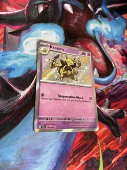 Pokemon TCGbKadabra 149/091 Baby Shiny Rare Paldean Fates - Image 3