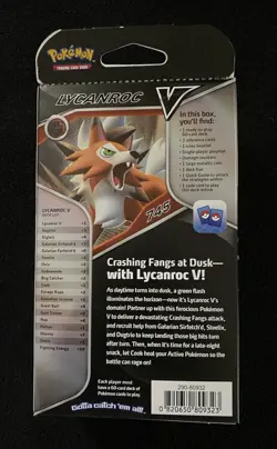 POKEMON V BATTLE LYCANROC TRADING CARD GAME NEW AND SEALED - Image 2