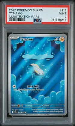 2025 Pokemon Black Bolt Tynamo Illustration Rare #113/086 PSA 9 - Image 1