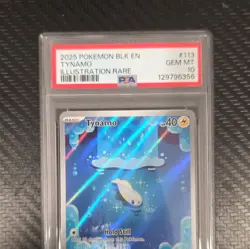 Pokemon Tynamo 113/086 Sv: Black Bolt Illustration Rare Holo PSA 10 EN 2025 - Image 1