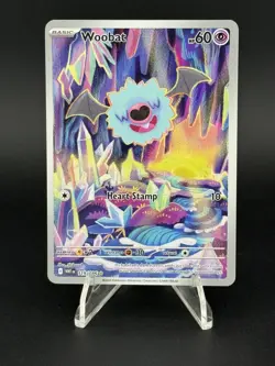 2025 POKEMON WHITE FLARE #119/086 WOOBAT ILLUSTRATION RARE - Image 1