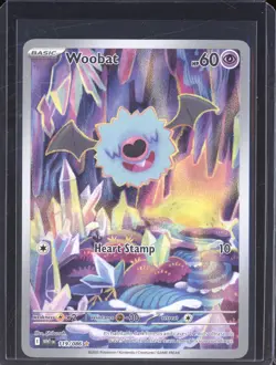 2025 Pokemon White Flare WHT 119/086 Woobat Illustration Rare - Image 1