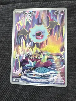 Pokemon TCG Woobat Illustration Rare Holo Sv: White Flare 119/086 ENG 2025 - Image 1