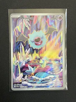 Pokemon TCG Woobat Illustration Rare Holo Sv: White Flare 119/086 ENG 2025 - Image 1