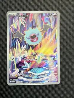 Pokemon TCG Woobat Illustration Rare Holo Sv: White Flare 119/086 ENG 2025 - Image 3