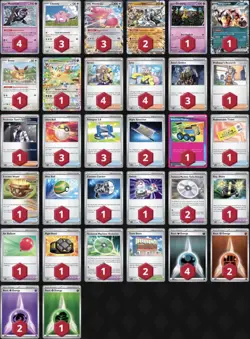 Blissey ex Cornerstone ex Pokemon TCG Competitive Deck Tournament Ready - Image 1