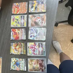Pokemon card lot, 10-Card Holo Lot V/VSTAR Full Art Dragonite Ho-Oh - Image 1