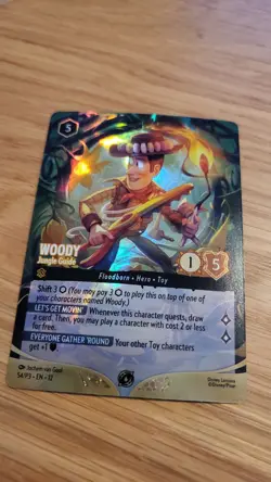 Excellent condition-Lorcana Woody-Jungle Guide-Set Champs Top 8 Foil Promo 54/P3 - Image 1