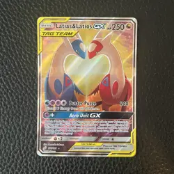 Latias & Latios GX 170/181 - Alternate Art - Sun & Moon Team Up - READ DESC / LP - Image 1