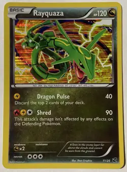 Rayquaza 11/20 Dragon Vault Holo Rare Lp - Image 1