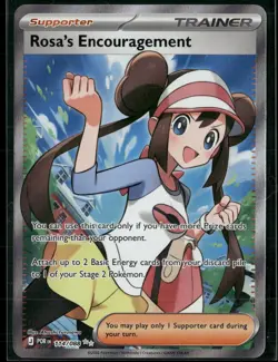 ROSA'S ENCOURAGEMENT 114/088 ME03 PERFECT ORDER POKEMON HOLO ULTRA RARE NM - Image 1