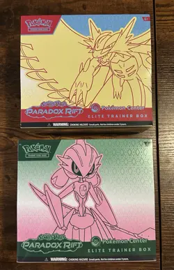 Paradox Rift Pokemon Center Elite Trainer Box ETB Set Of 2 Sealed - Image 1