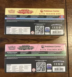 Paradox Rift Pokemon Center Elite Trainer Box ETB Set Of 2 Sealed - Image 5
