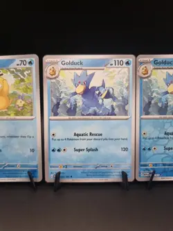 Pokemon Psyduck 054/165 & Golduck 055/165 S&V 151 Basic & Reverse Holo Bundle - Image 4