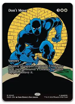 Don't Move (Borderless) #43 (NM) Marvel Universe Eternal-Legal MAR Magic MTG - Image 1