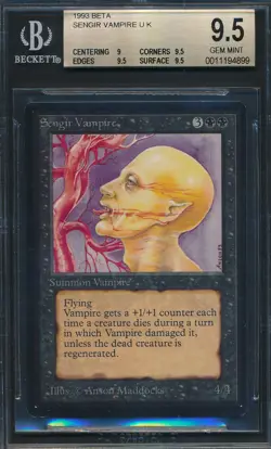 Beta Sengir Vampire BGS 9.5 Graded Magic MTG (4899) -magicgraders- - Image 1