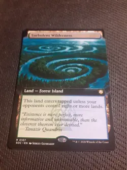Magic The Gathering Mtg Turbulent Wilderness Borderless Near Mint Strixhaven - Image 1