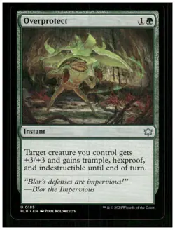 Overprotect 185 Uncommon Bloomburrow Magic: The Gathering Near Mint - Image 1