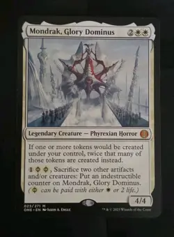 MTG Mondrak, Glory Dominus #023 Phyrexia All Will Be One Mythic Rare NM - Image 1