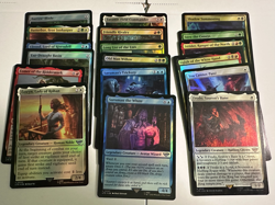 MTG LOTR FOIL Uncommon lot of 18 Lightly Played - Image 1