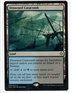 Drowned Catacomb 253 Rare Ixalan Magic: The Gathering Lightly Played - Image 1