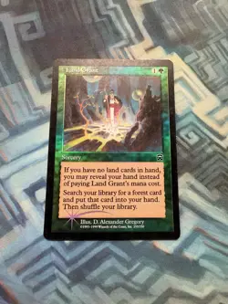 MTG Foil Land Grant EX/LP- Mercadian Masques - Image 1