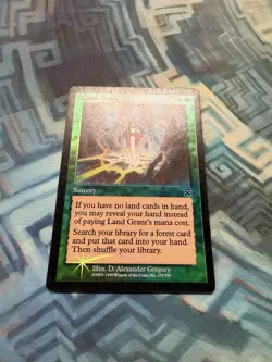 MTG Foil Land Grant EX/LP- Mercadian Masques - Image 2