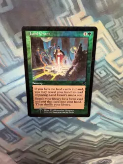 MTG Foil Land Grant EX/LP- Mercadian Masques - Image 3