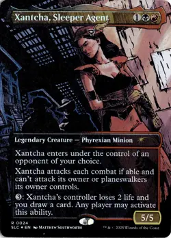 Xantcha, Sleeper Agent 24 Foil Magic: The Gathering Secret Lair Countdown Kit NM - Image 1