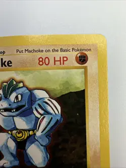 1999 Pokemon 1st Edition Machoke 034/102 Base Set (Shadowless) - Image 5