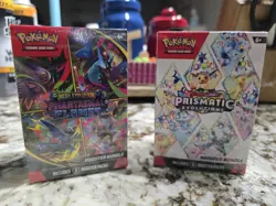 FACTORY SEALED Pokemon Booster Bundles Prismatic Evolutions + Phantasmal Flames - Image 1