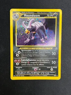 Pokemon Houndoom 4/75 Neo Discovery Rara Holo Unlimited Wizards ITA Vintage - Image 1