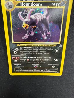 Pokemon Houndoom 4/75 Neo Discovery Rara Holo Unlimited Wizards ITA Vintage - Image 3